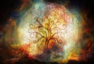 arbre-de-symbole-la-vie-et-fleur-fond-l-espace-yggdrasil